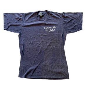 Vintage 80s Indiana State Fire School shirt